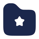 Folder Favourite (star) SVG Icon